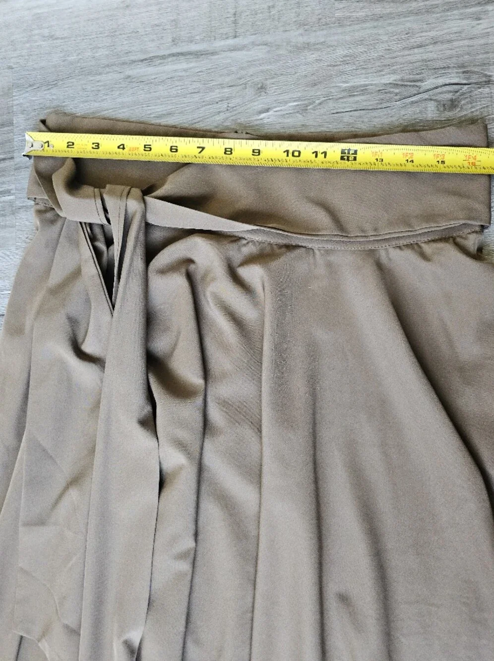 SHEIN Chic Coffee/Brown Maxi Skirt with Waist Tie - Size XL
